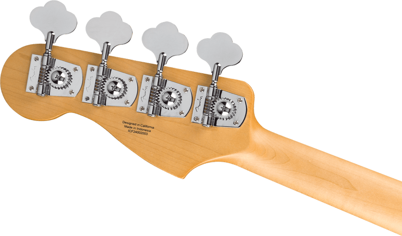 Bajo eléctrico Fender Standard Precision Bass Candy Cola — detalle posterior del clavijero