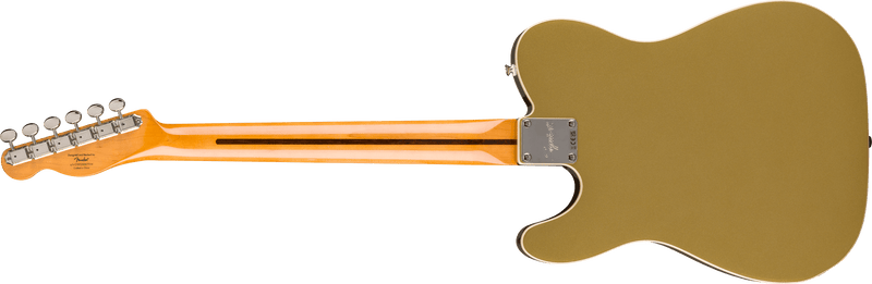 Guitarra eléctrica Squier Classic Vibe Custom Telecaster SH with Bigsby Aztec Gold — vista posterior