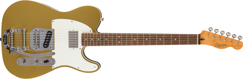 Guitarra eléctrica Squier Classic Vibe Custom Telecaster SH with Bigsby Aztec Gold — vista frontal