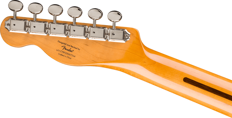 Guitarra eléctrica Squier Classic Vibe Custom Telecaster SH with Bigsby Aztec Gold — detalle posterior del clavijero