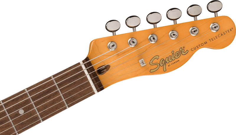 Guitarra eléctrica Squier Classic Vibe Custom Telecaster SH with Bigsby Aztec Gold — detalle del clavijero