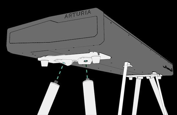 Patas Arturia Wooden Legs Para KeyLab 88 MkII Y PolyBrute — vista 4