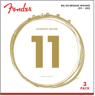 Encordado Fender Guitarra Folk 80/20 70cl 11-52 X 3 07
