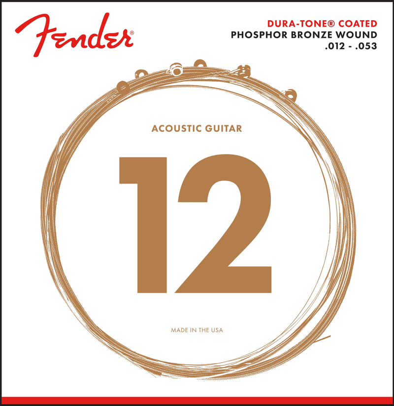 Encordado Fender Sq Gutarra Acustica 12-53 Acero