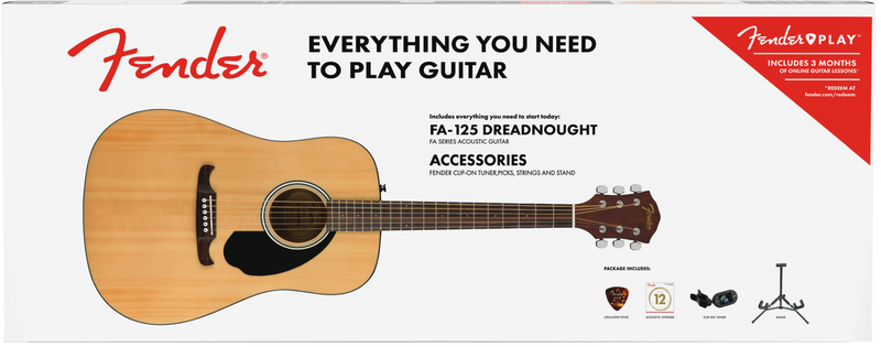 Guitarra Acustica Fender Fa-125 Dread 0971110721 Kit