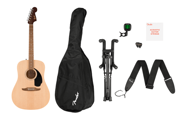 Guitarra Electroacustica Fender California Debut Redondo Natural 0974000421 KIT