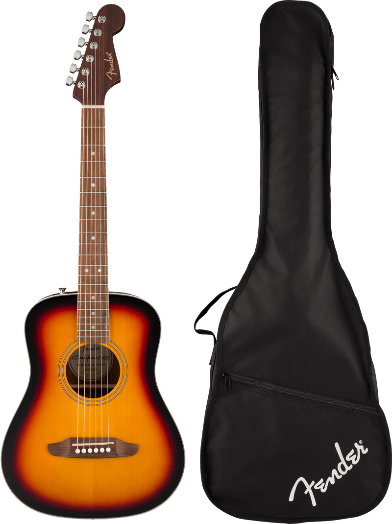 Guitarra Acustica Fender Ca Std Redondo Mini Wb Ib 3Ts 0974101100