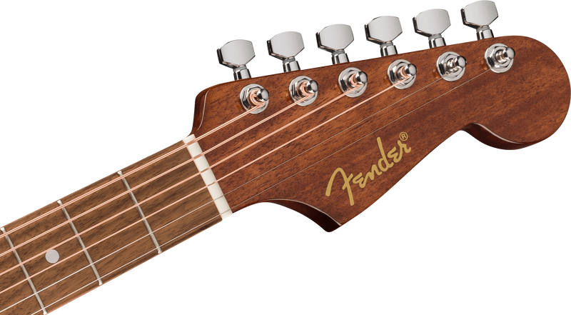 Guitarra Acustica Fender Ca Std Redondo Mini Wb Ib Blk 0974101106