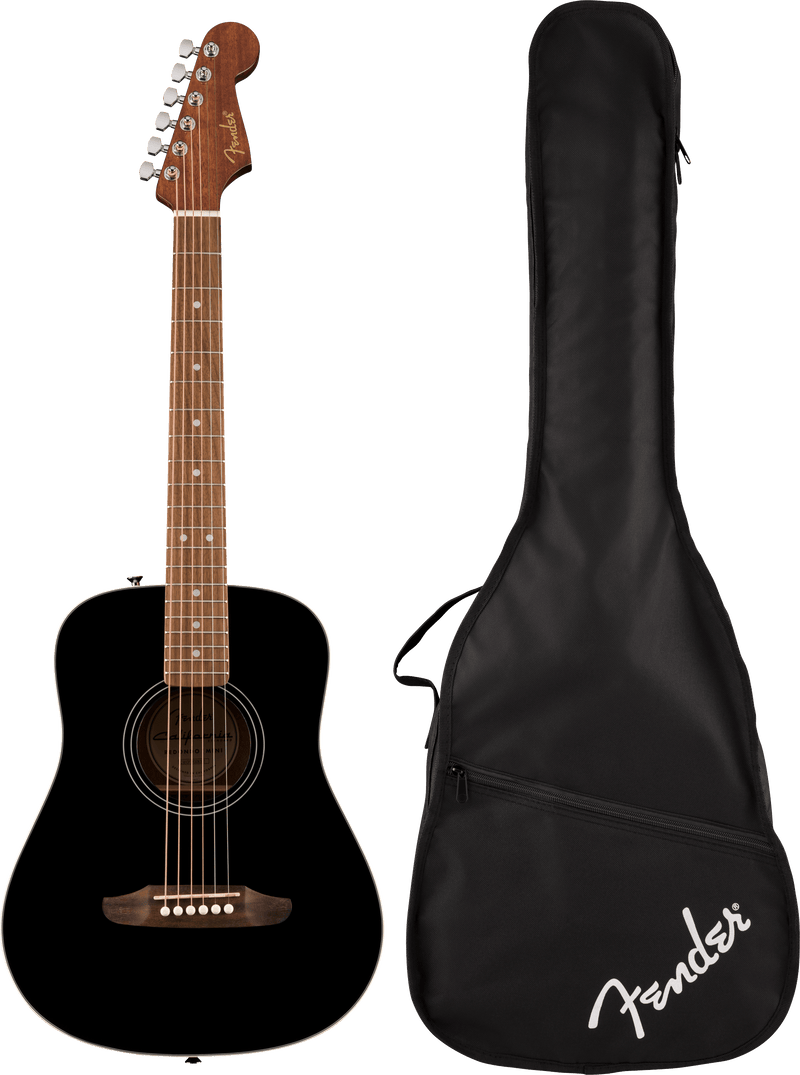 Guitarra Acustica Fender Ca Std Redondo Mini Wb Ib Blk 0974101106