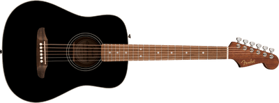 Guitarra Acustica Fender Ca Std Redondo Mini Wb Ib Blk 0974101106
