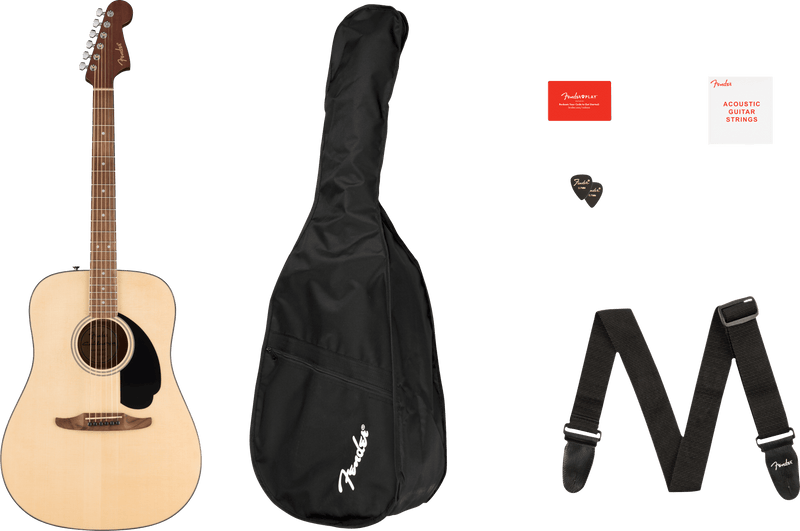 Guitarra Acustica Fender Ca Std Redondo Bpg Nat 0974200421 Kit