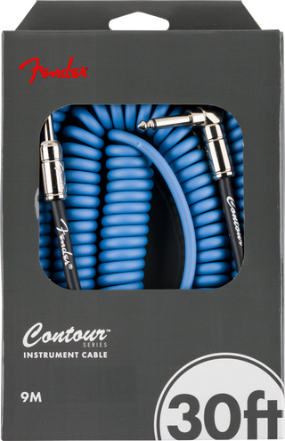 Cable Fender Contour Espiral 9 Metros 30ft Azul 0990573002