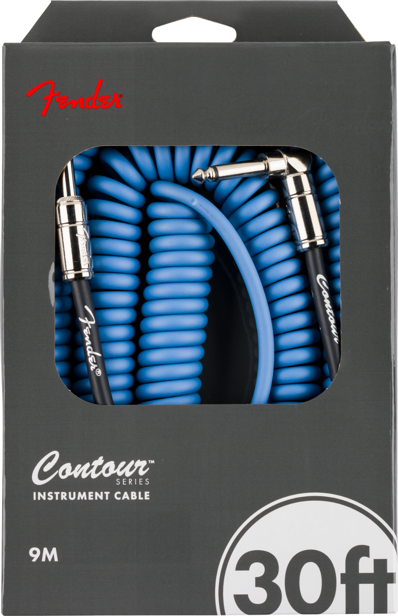 Cable Fender Contour Espiral 9 Metros 30ft Azul 0990573002
