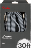 Cable Fender Contour Espiral 9 Metros 30ft Plata 0990573024
