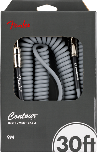 Cable Fender Contour Espiral 9 Metros 30ft Plata 0990573024
