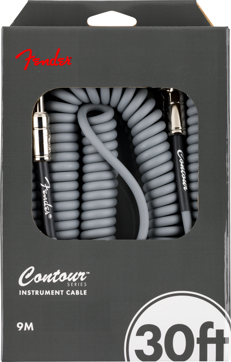 Cable Fender Contour Espiral 9 Metros 30ft Plata 0990573024