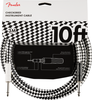 Cable Fender Pro 10ft 3m Ajedrez 0990810288