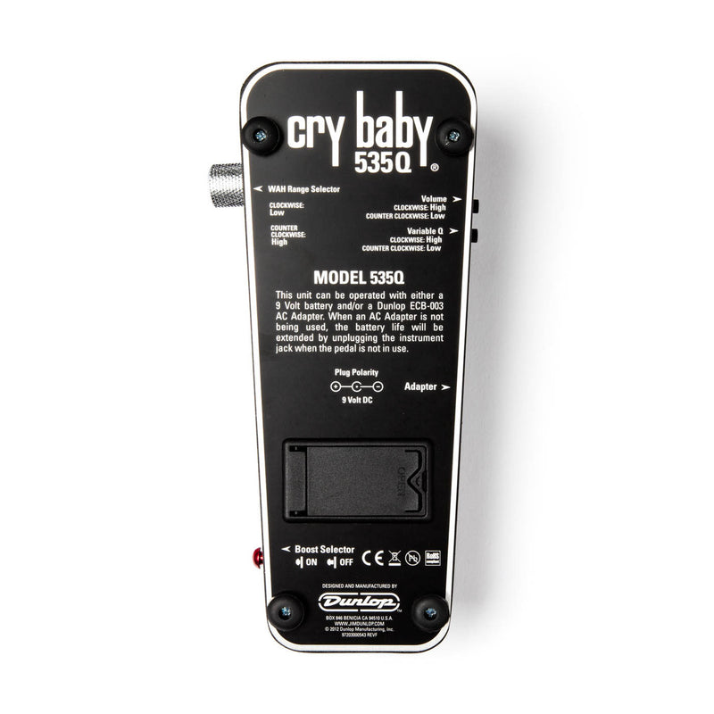 Pedal Dunlop Guitarra 535q-b Cry Baby 11537002001