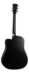 Guitarra electroacústica Martin DC-10E Modern Black — vista posterior
