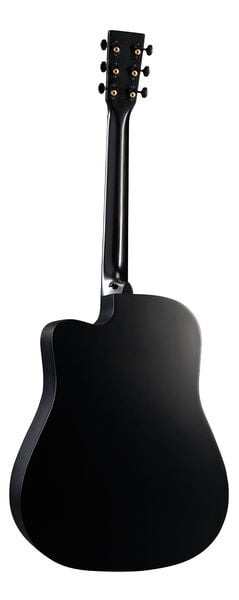 Guitarra electroacústica Martin DC-10E Modern Black — vista posterior