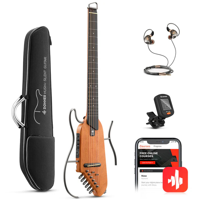 Guitarra Electroacustica Donner Ec6998 Hush-i Se Natural
