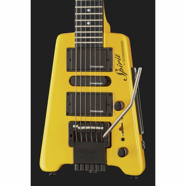 Guitarra Eléctrica Steinberger Spirit GT-PRO Deluxe Hot Rod Yellow Con Funda — vista 4