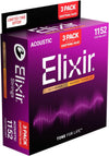 Encordado Elixir Guitarra Acustica 16564 11-52 X3