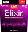 Encordado Elixir Guitarra Acustica 16565 12-53  X3