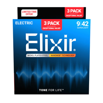 Encordado Elixir Guitarra Electrica 16566 9-42 X3