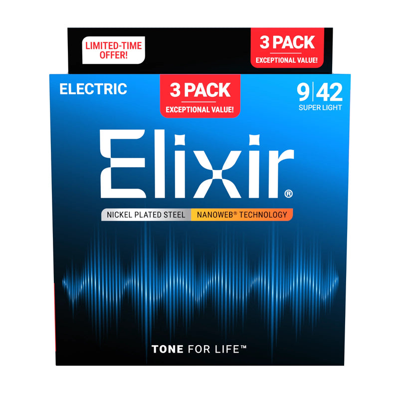 Encordado Elixir Guitarra Electrica 16566 9-42 X3