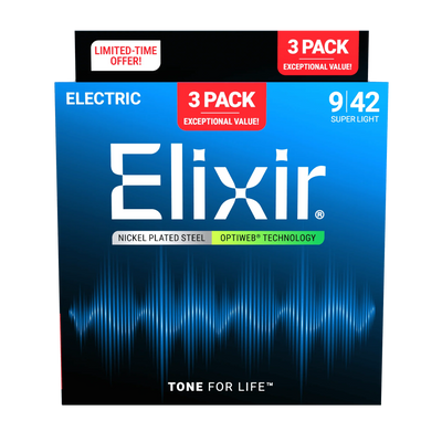 Encordado Elixir Guitarra Electrica 16571 9-42 X3