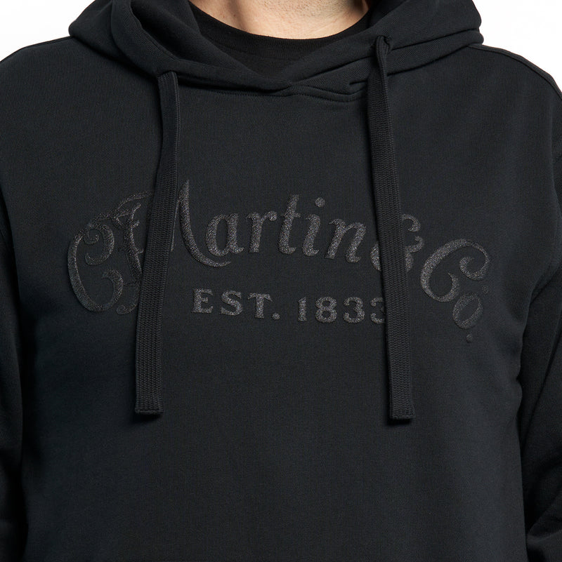 Buzo Martin 18CM0217L Hoodie Tone On Tone Black L — vista 1
