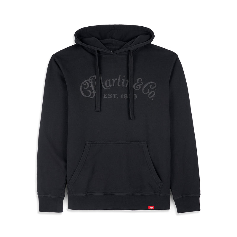 Buzo Martin 18CM0217L Hoodie Tone On Tone Black L — vista 2