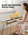 Piano Digital Donner Ec6681 Ddp-60 Light Wood
