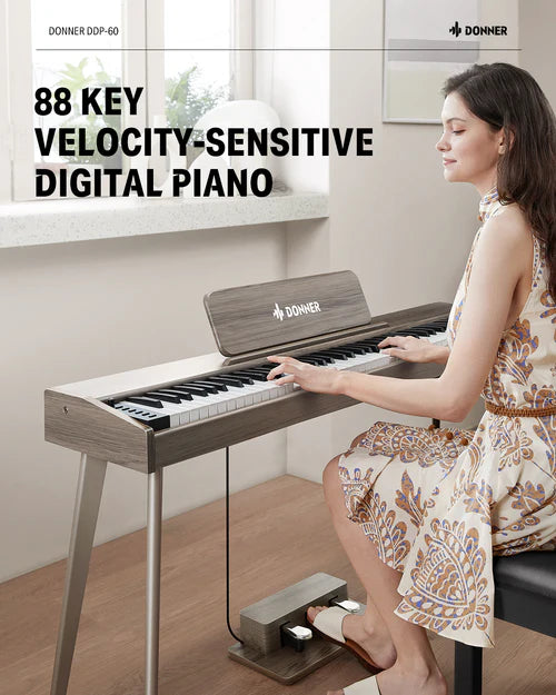 Piano Digital Donner Ec6786 Ddp-60 Classic Gray