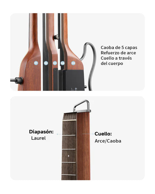 Guitarra Electroacustica Donner Ec6866 Hush-i Pro Natural