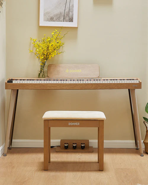 Piano Digital Donner Ec6681 Ddp-60 Light Wood