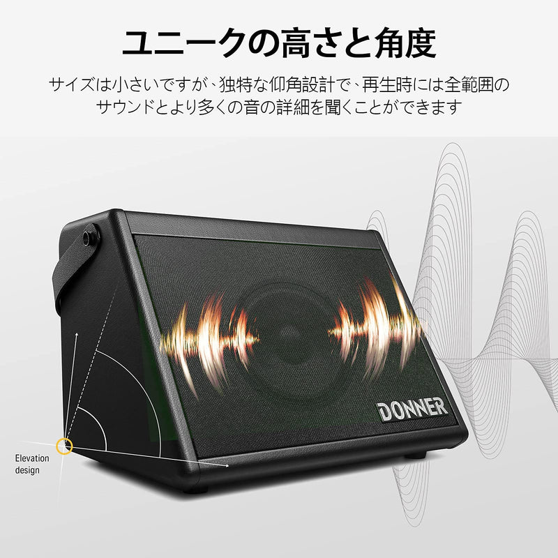 Amplificador Donner DDA-20 EC7305 Para Batería Electrónica Negro — vista 5