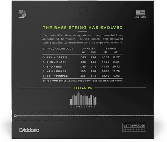 Encordado D Addario Bajo Nyxl45125