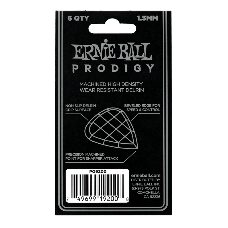 Pajuela Ernie Ball Mini P09200 X6 Negro