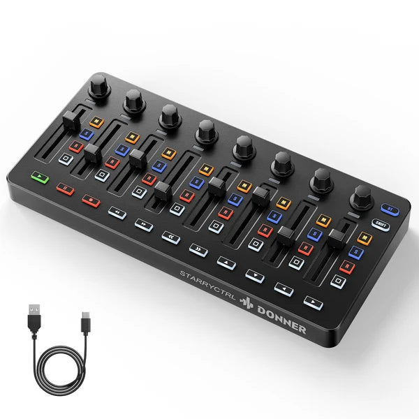 Controlador Donner EC7622 STARRYCRTL MIDI CONTROLLER BLACK