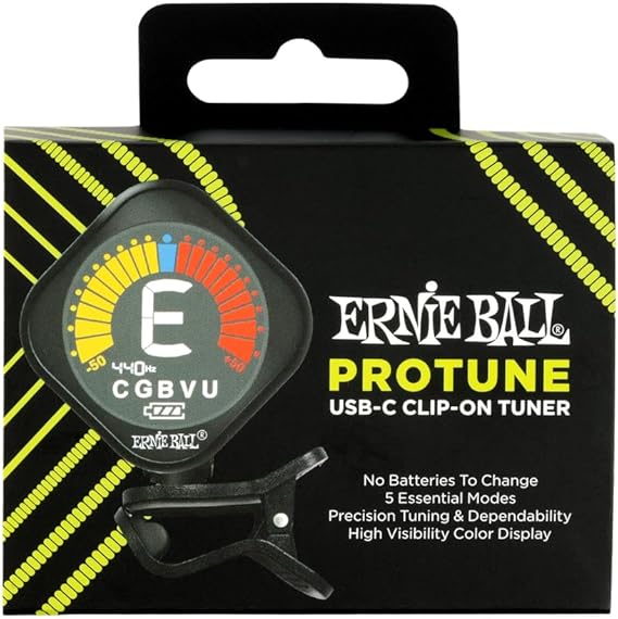 Afinador Ernie Ball P09627 Cromatico Tipo Pinza Bateria Recargable