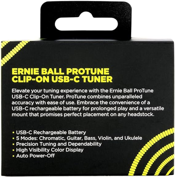 Afinador Ernie Ball P09627 Cromatico Tipo Pinza Bateria Recargable