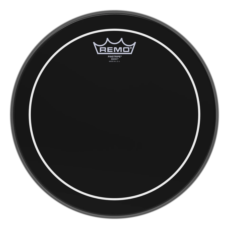 Parche Remo Pinstripe De 12 Gota Aceite Negro Es-0612-ps