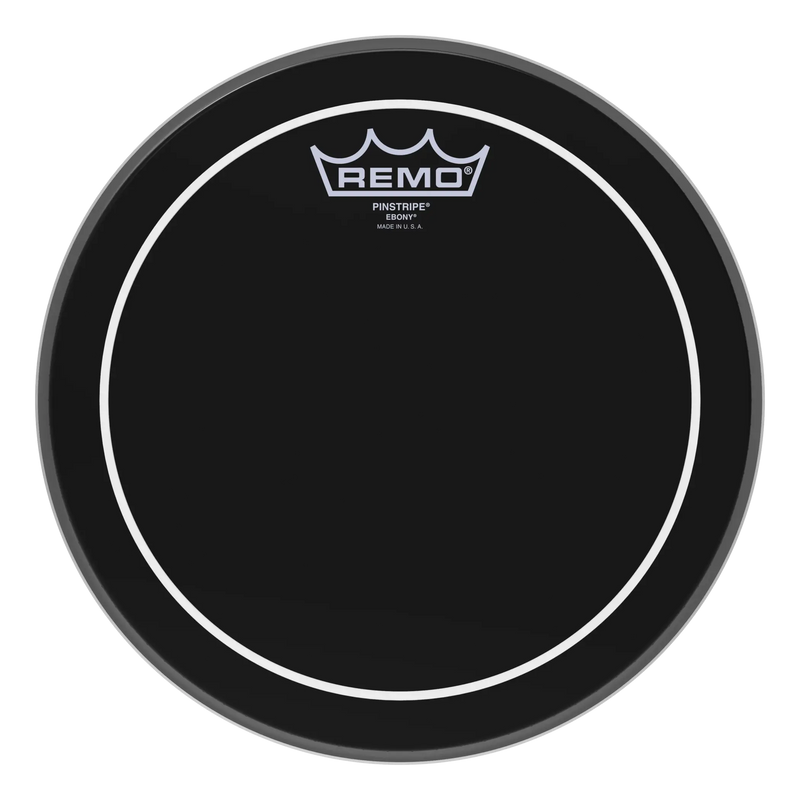 Parche Remo Pinstripe De 10 Gota Aceite Negro Es-0610-ps