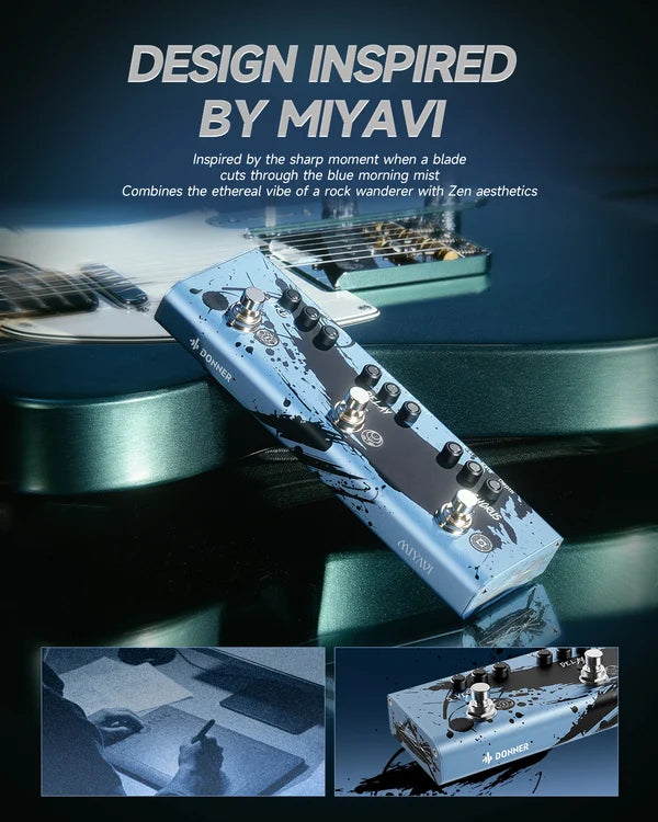Pedal Donner EC7480 Miyavi Signature Azure Edge Triple Pedal