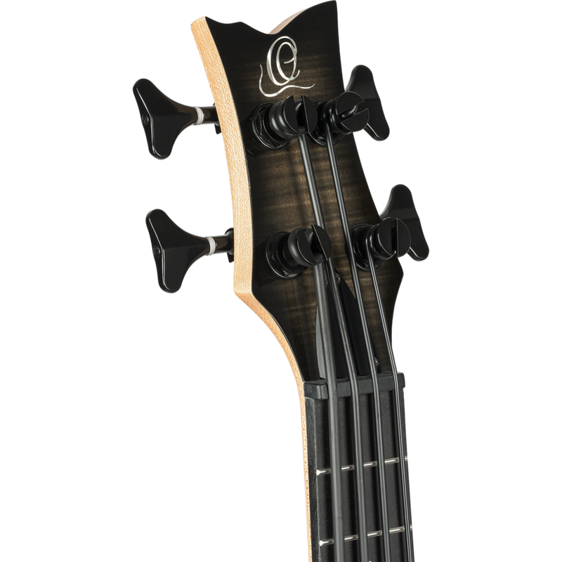 Vista 2 — Ukelele Bajo Ortega NEO-BS-TGB Transparent Grey Burst