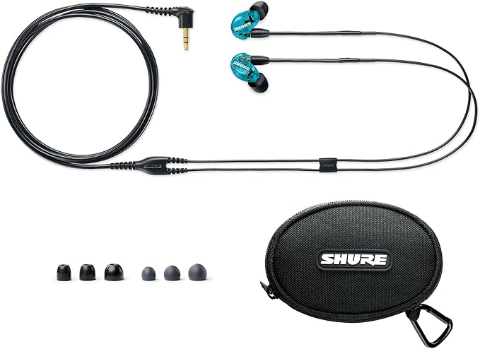 Audifono Shure Se215-spe Azul Transparente