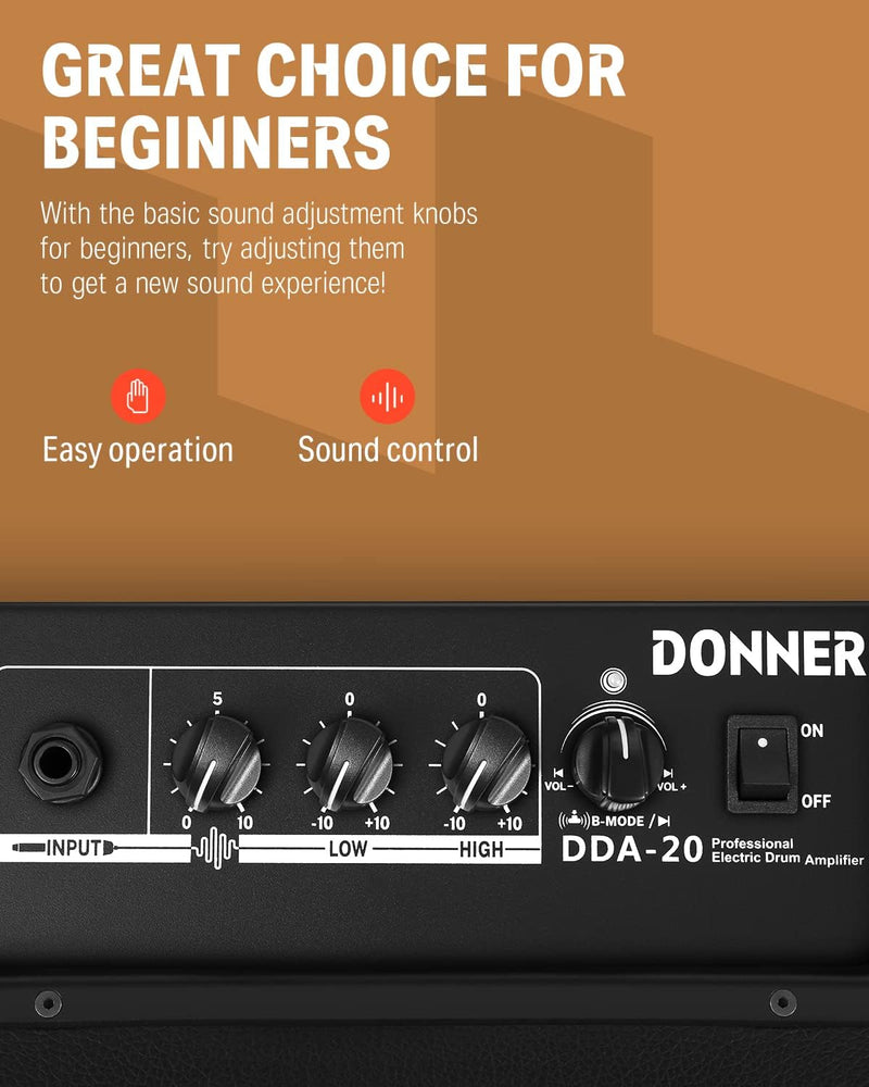 Amplificador Donner Ec1732 Dda-20 Para Bateria Electronica