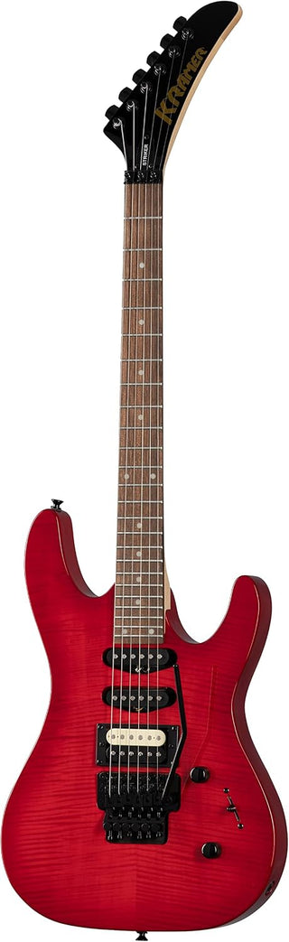 Guitarra Electrica Kramer Kstflfrhsstrbf1 Figured Hss Roja